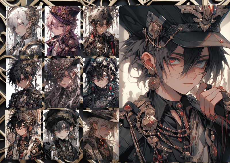 蒸气庞克图案纸 A6 双面 - 笔记本/手帐 - 纸 