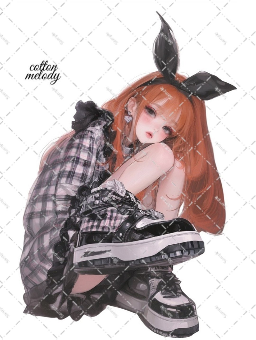 original sticker no.6232 人物贴纸 原创贴纸 人物贴纸 女孩贴纸 原创人物贴纸 - 贴纸 - 纸 