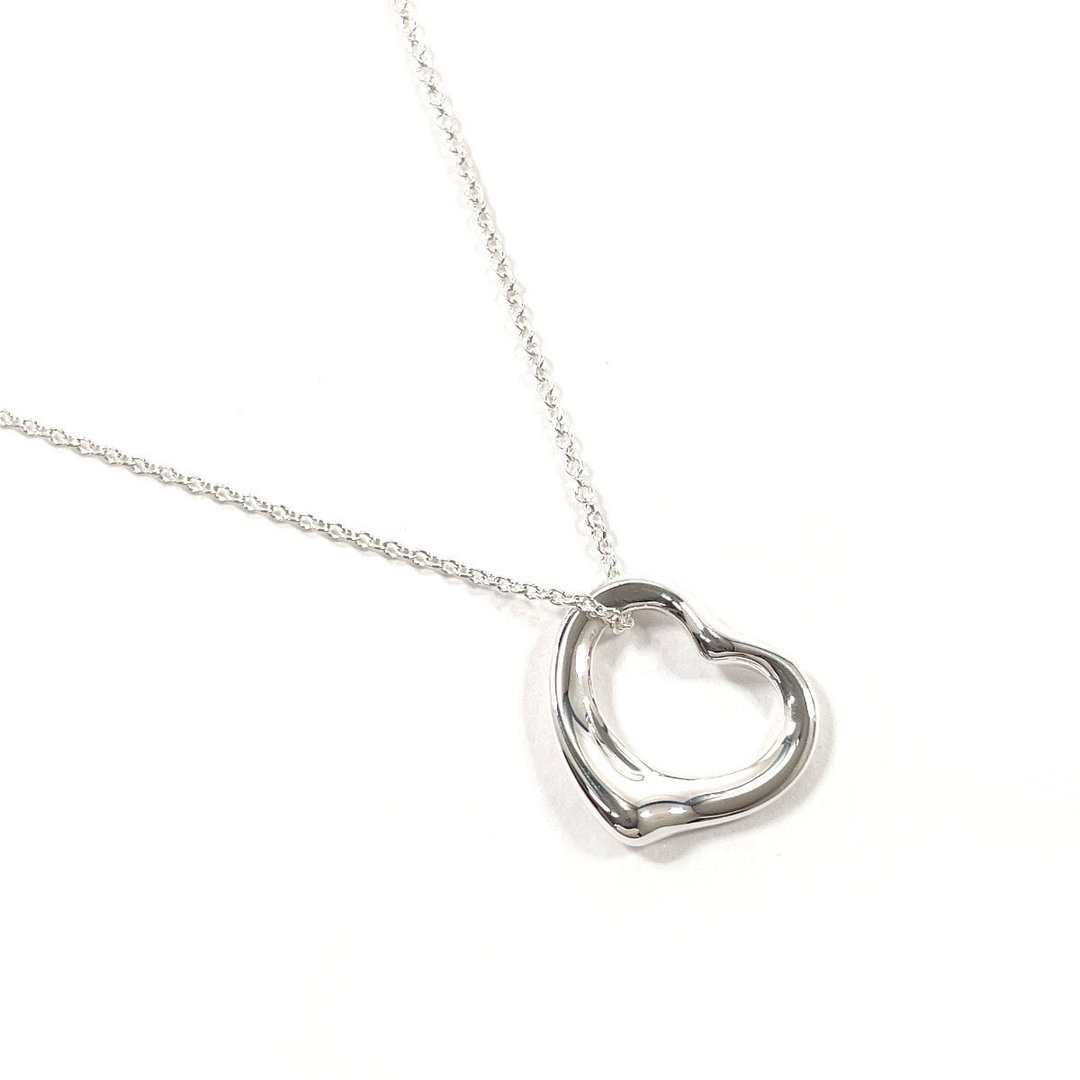【日本直送 二手美品】蒂芙尼 TIFFANY&Co. 项链 厄尔莎・柏蒂 镂空爱心 银 925 饰品 经抛光处理 - 项链 - 纯银 银色