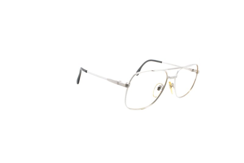 可加购平光/度数镜片 罗敦司得 Rodenstock AXEL WD 80年代德国制古董眼镜 - 眼镜/眼镜框 - 其他金属 银色