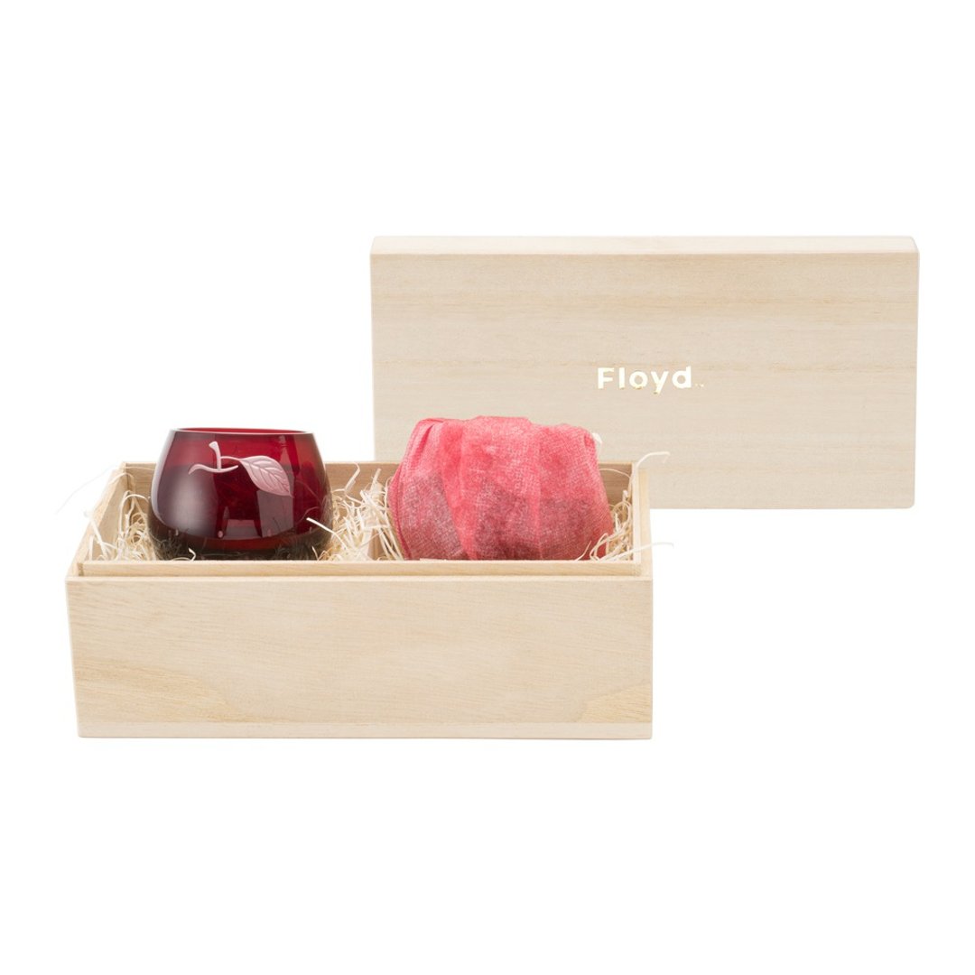 Apple Sake Cup / Set of 2 - 酒杯/酒器 - 玻璃 红色