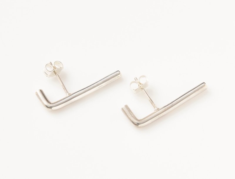 CP132 - 耳环/耳夹 - 其他金属 银色