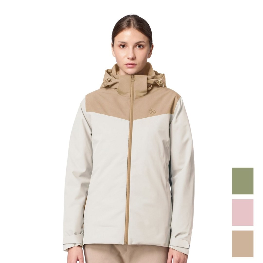 【Wildland 荒野】防水3in1+羽绒两件式外套 女 0B32917 - 女装休闲/机能外套 - 聚酯纤维 卡其色