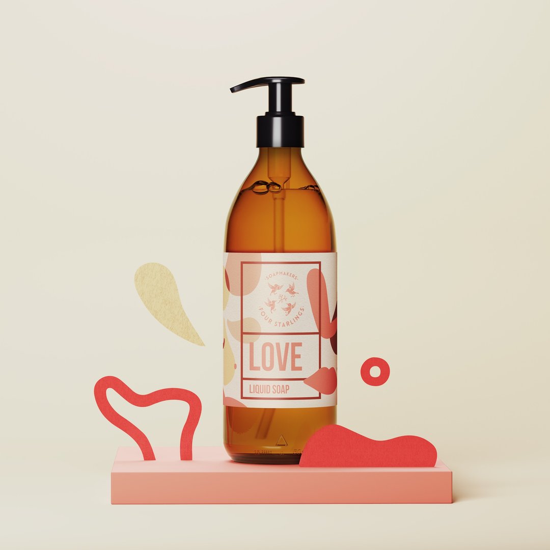 Love 液体肥皂 - 葡萄柚、广藿香与依兰依兰 - 肥皂/手工皂 - 精油 