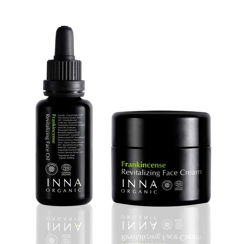 有机抗老保养推荐 | 乳香抗老双效组 | 童颜霜 & 馥活露 - 面膜/冻膜 - 精油 黑色