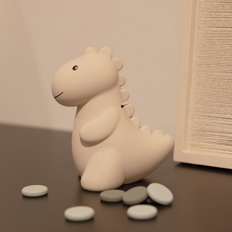 【比利时AP设计 】DINO 超可爱 恐龙存钱筒 大地色 - 灯具/灯饰 - 硅胶 