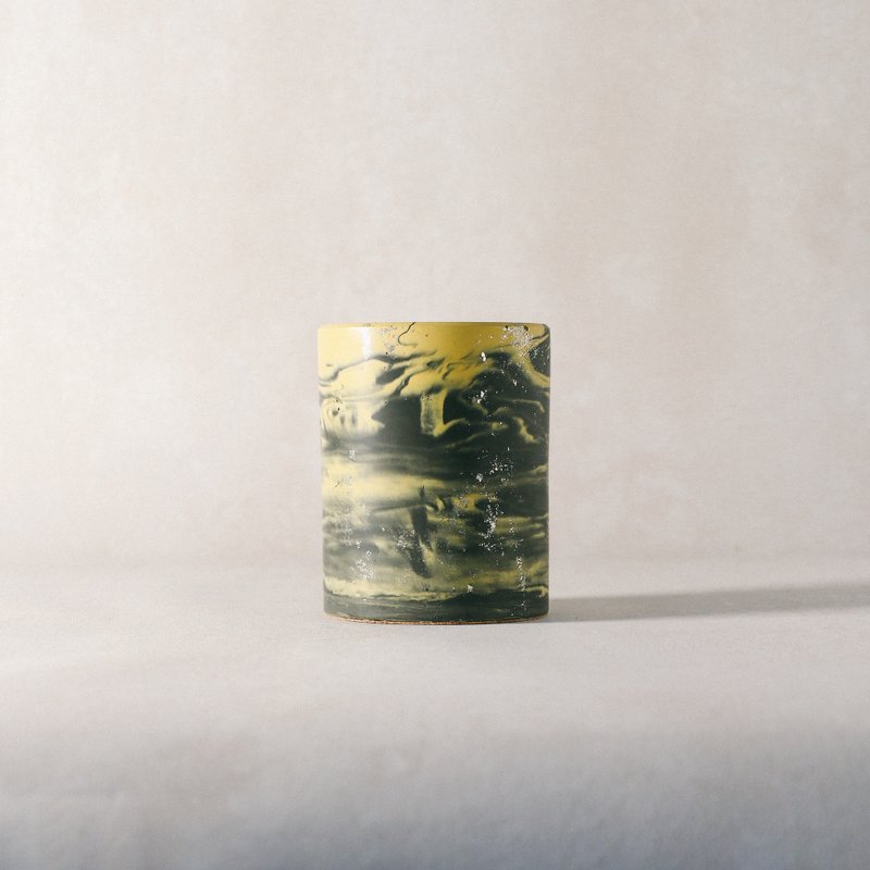 【拾石・循环室】地球月计划【拾物惜分】Wabi-Sabi 笔筒 - 笔筒/笔座 - 其他材质 黄色