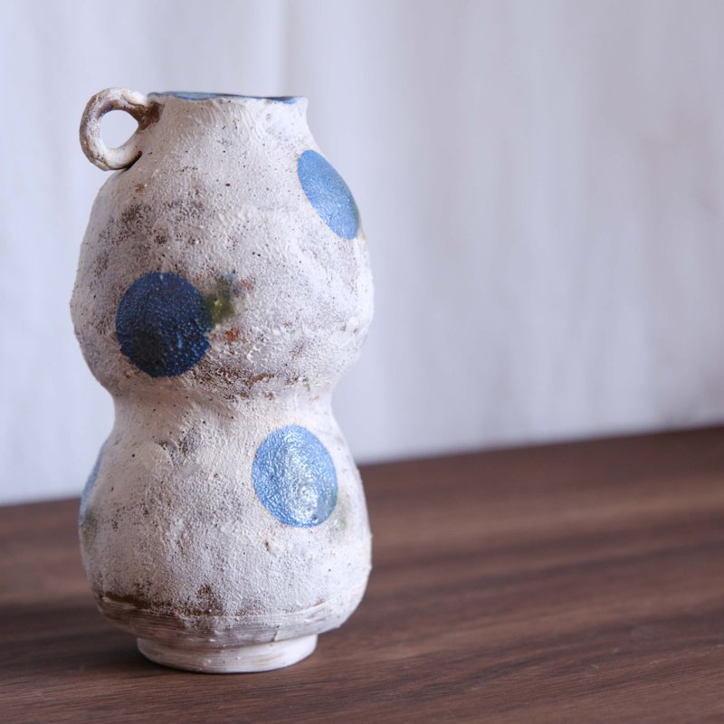 手捏陶器/花瓶/摆件 - 花瓶/陶器 - 陶 白色