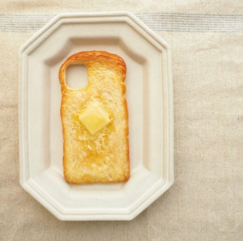 iPhone11pro / butter toast iPhone case - 手机壳/手机套 - 粘土 咖啡色