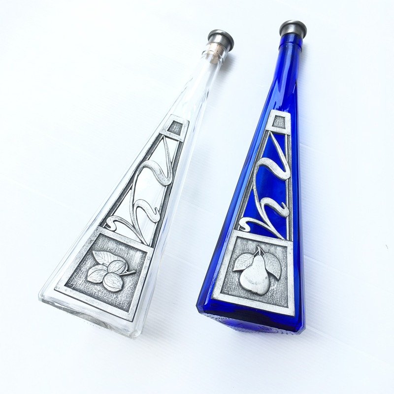 早期古件-奥地利纯手工玻璃瓶 | RUDOLF CHLADA - 其他 - 玻璃 蓝色