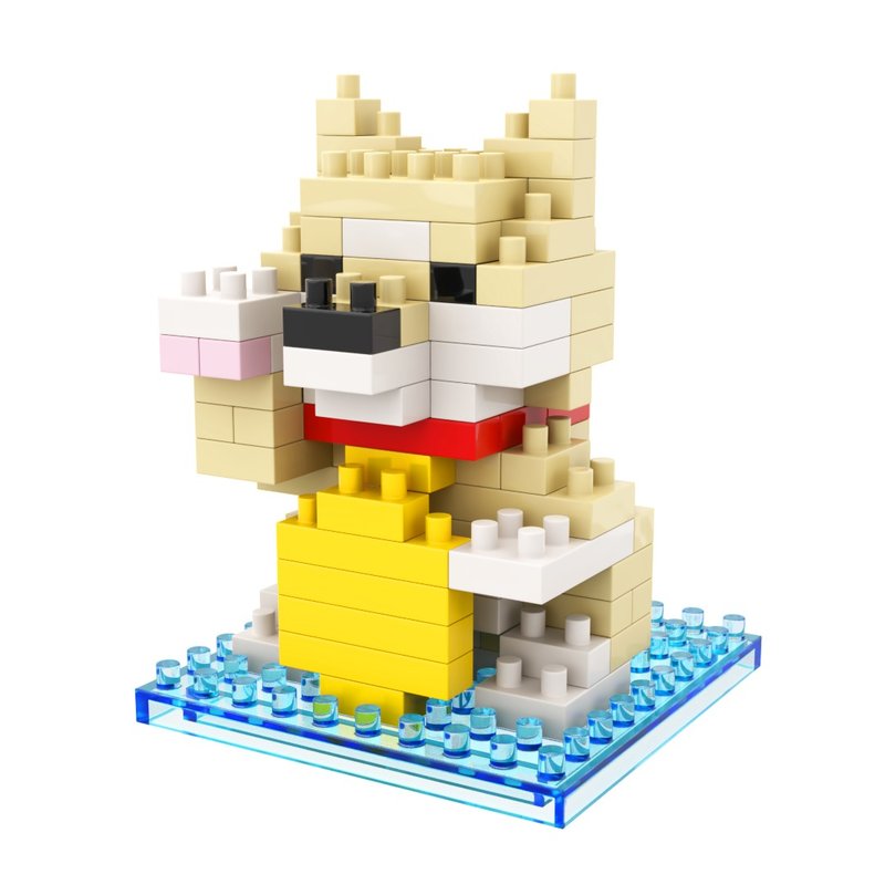 Archbrick 日本招财柴犬 Pixel 积木 Nanoblock - 桌游/玩具 - 塑料 多色