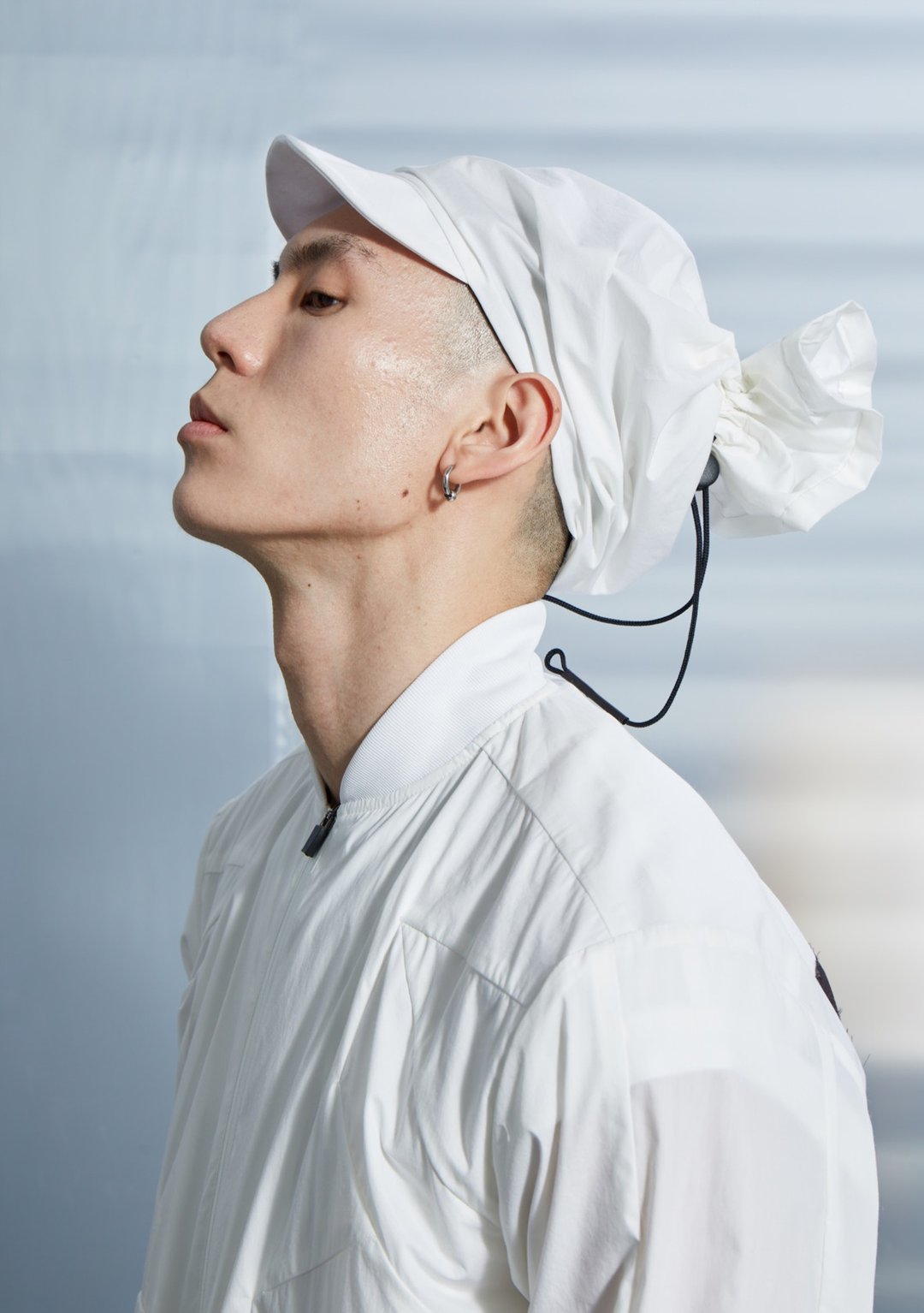 糖果帽 - 白 - 帽子 - 棉．麻 白色