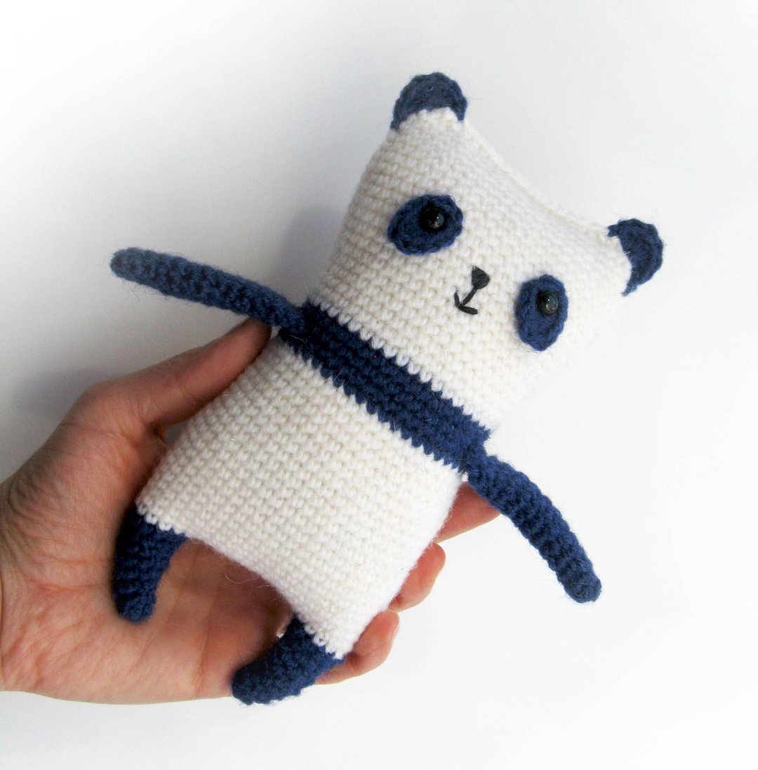 Crochet Pattern Panda. DIY Amigurumi Crochet Pattern, PDF file digital download - 手工艺教程/工具书 - 其他材质 