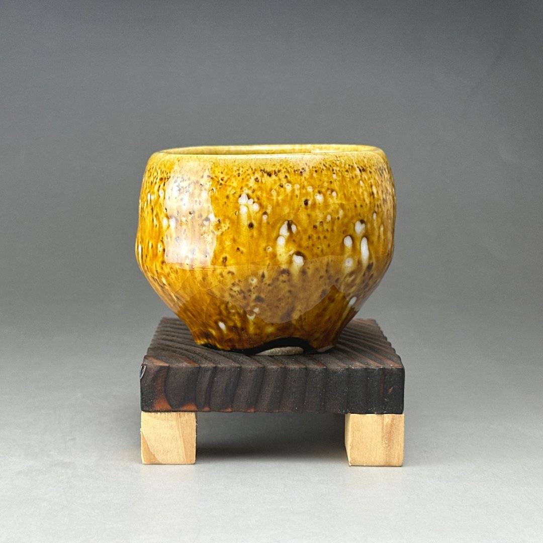台湾名家杨晴晴【Handmade Cup】手作釉变杯20 - 茶具/茶杯 - 陶 金色