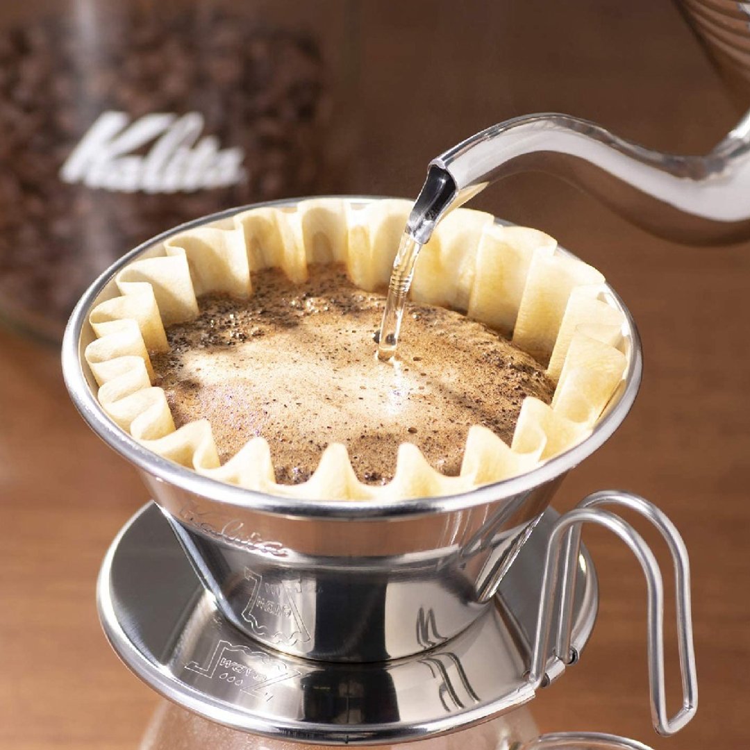 【日本】Kalita TSUBAME 185系列 不锈钢 三孔蛋糕型滤杯 WDS-185 - 咖啡壶/周边 - 不锈钢 银色