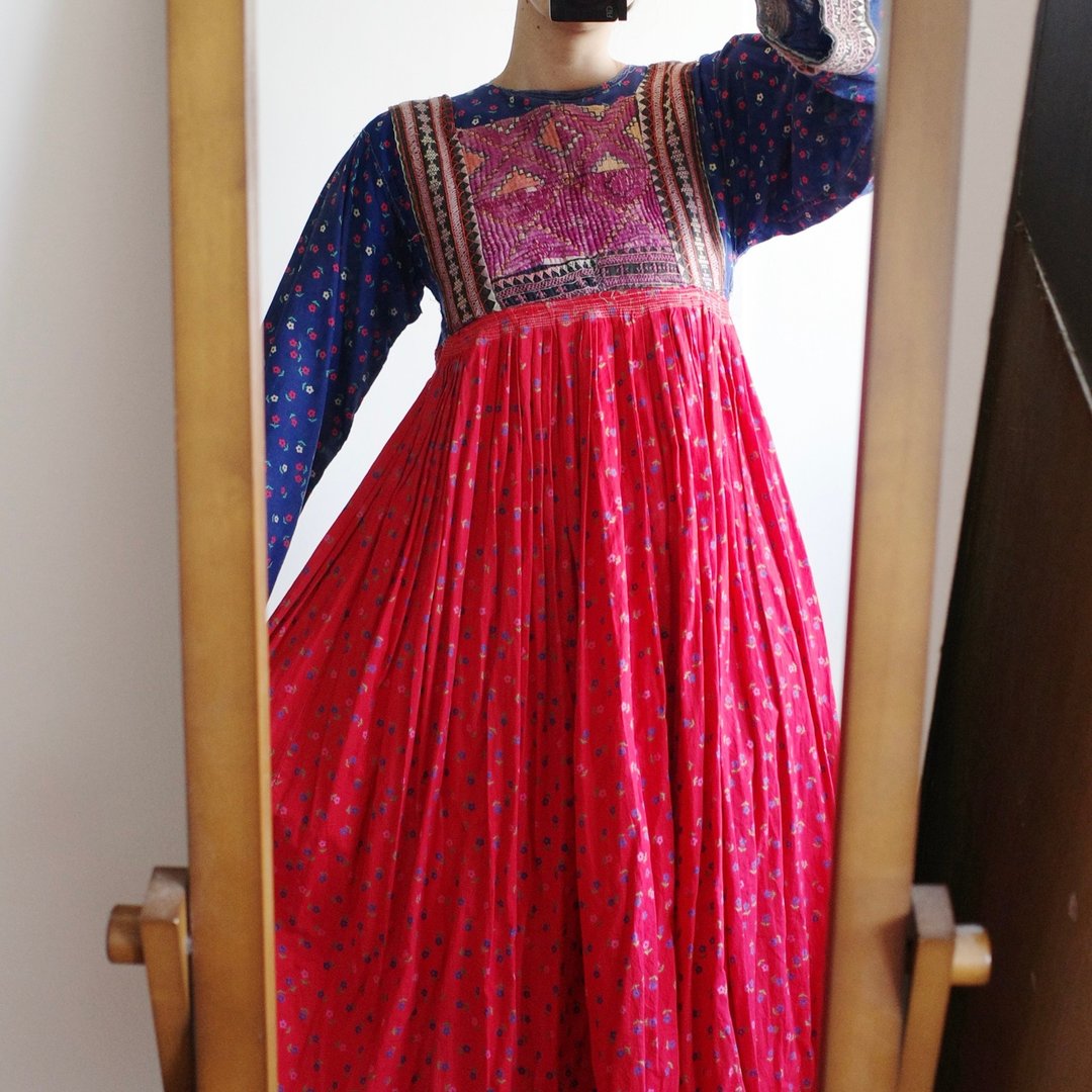 嬉皮逸品  60s 阿富汗手工刺绣洋装 - 洋装/连衣裙 - 棉 