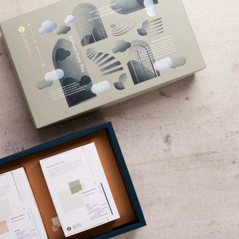 【企业指定推荐】漫步轻云堤 精选双茶礼盒|云知道x仲夏夜微风 - 茶 - 新鲜食材 