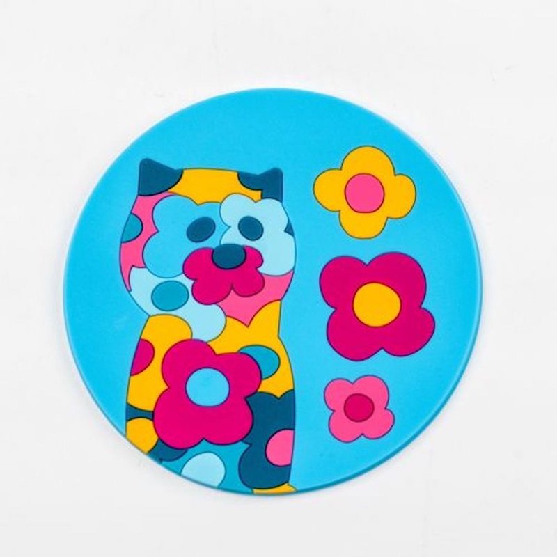 Jeff KOONS_Puppy花狗杯垫一套两件 - 其他 - 塑料 多色