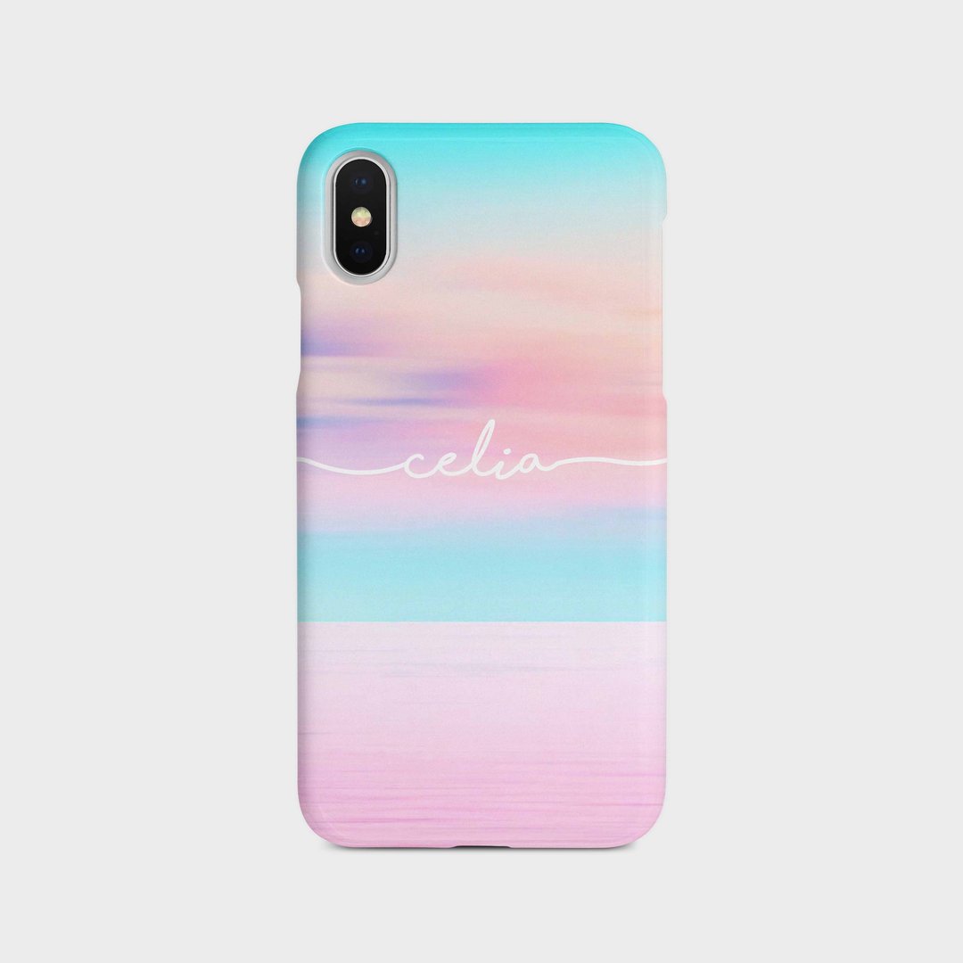 定制化加名字幻彩天空手机壳iPhone XS 8 Plus Galaxy S9 note 8 - 手机壳/手机套 - 塑料 多色