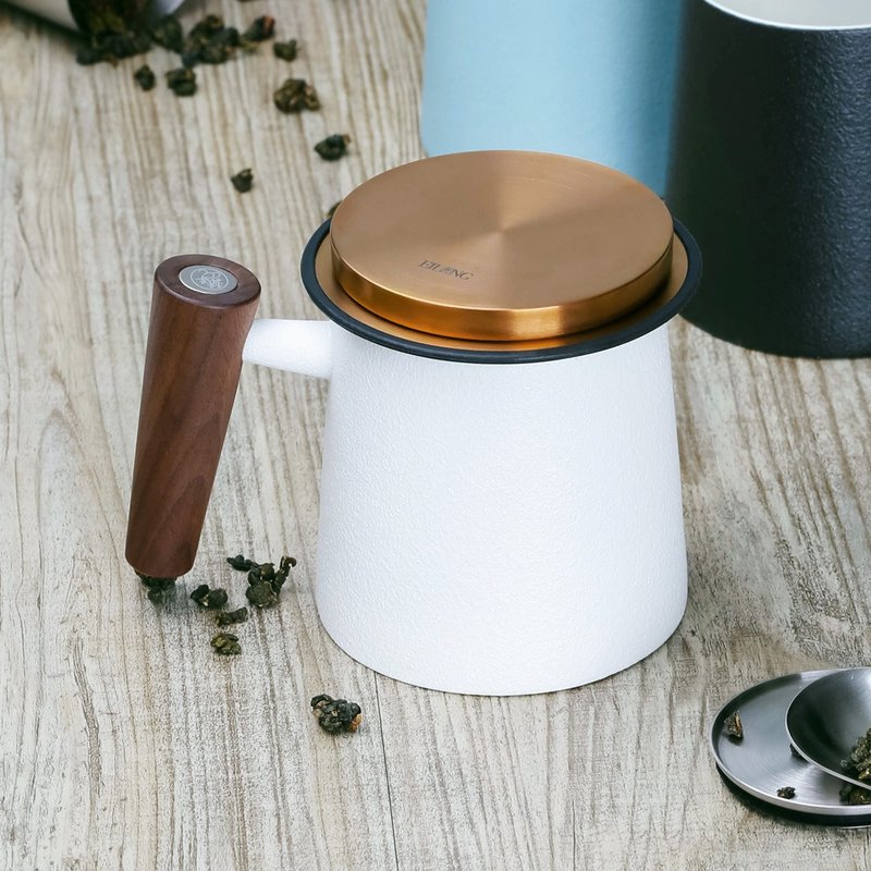 人文马克杯滤茶组(400ml) - 茶具/茶杯 - 陶 黑色