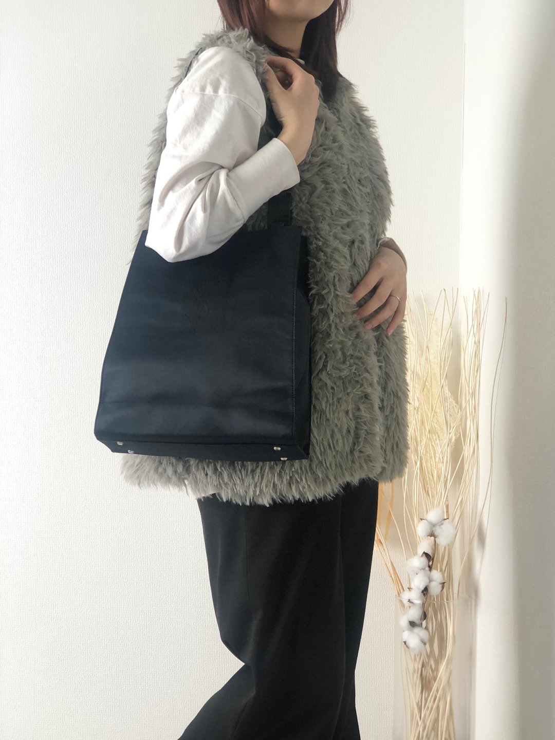 【日本直送 中古名牌包】Yves Saint Laurent 经典尼龙手提包 宝蓝色 vintage syhg5u - 手提包/手提袋 - 尼龙 蓝色