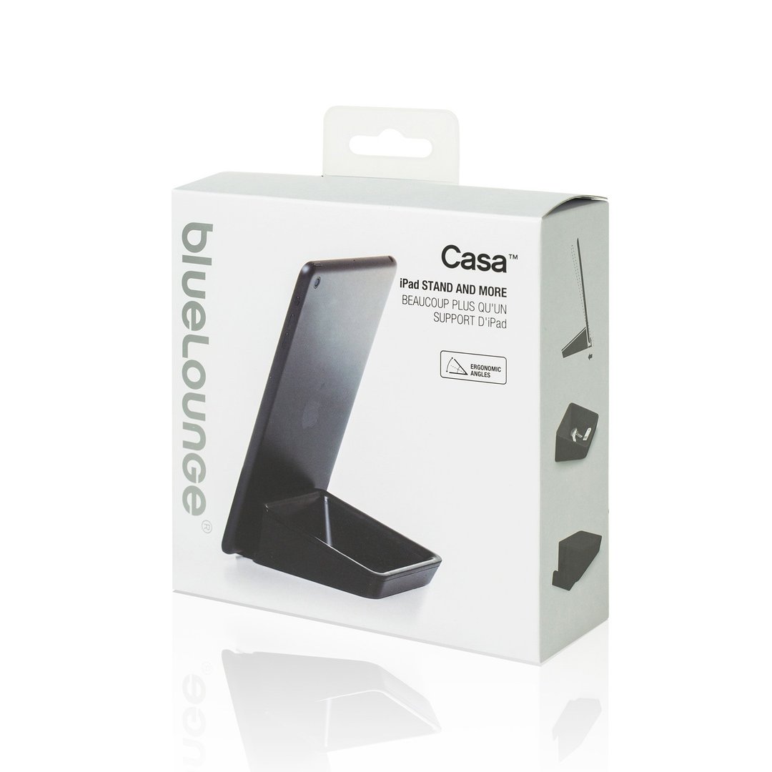 Bluelounge CASA  iPad 平板电脑座 - 黑色 - 手机座/防尘塞 - 塑料 黑色