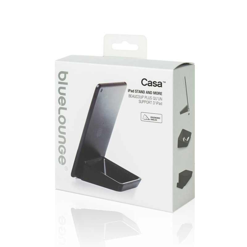Bluelounge CASA  iPad 平板电脑座 - 黑色 - 手机座/防尘塞 - 塑料 黑色