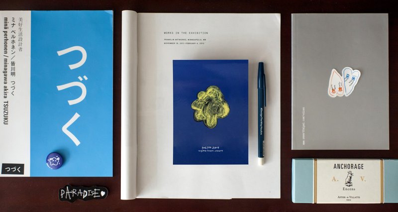 花花明信片 - 卡片/明信片 - 纸 蓝色