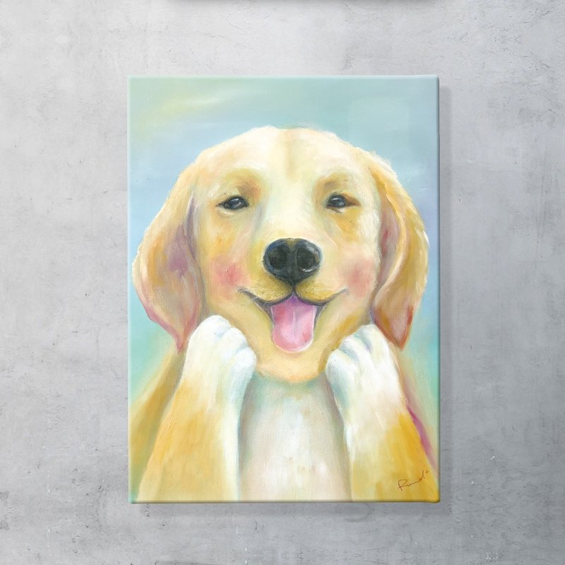 微笑油画系列 米克斯猫 复制画 - 海报/装饰画/版画 - 防水材质 