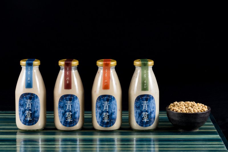 青羣全口味四件组 - 谷物麦片 - 玻璃 蓝色