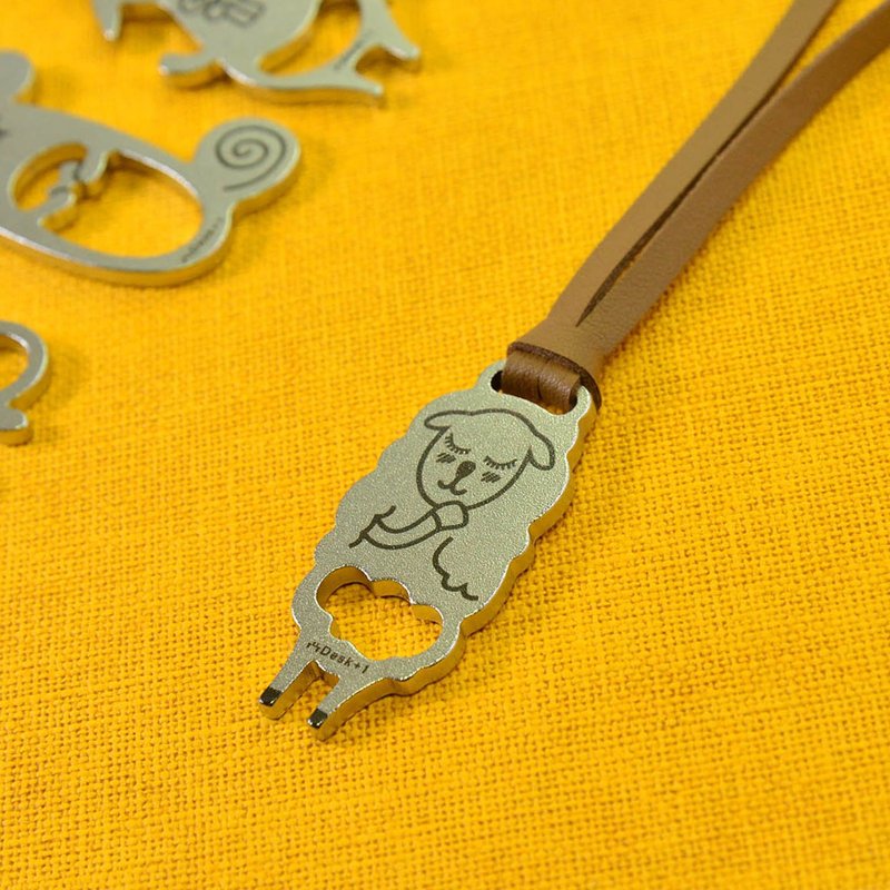 12生肖钥匙圈吊饰 羊 - 钥匙链/钥匙包 - 不锈钢 