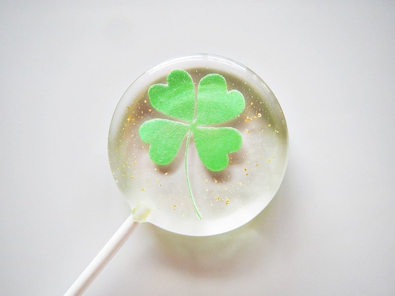 花漾棒棒糖-幸运之草 (5支/盒) - 零食/点心 - 新鲜食材 绿色