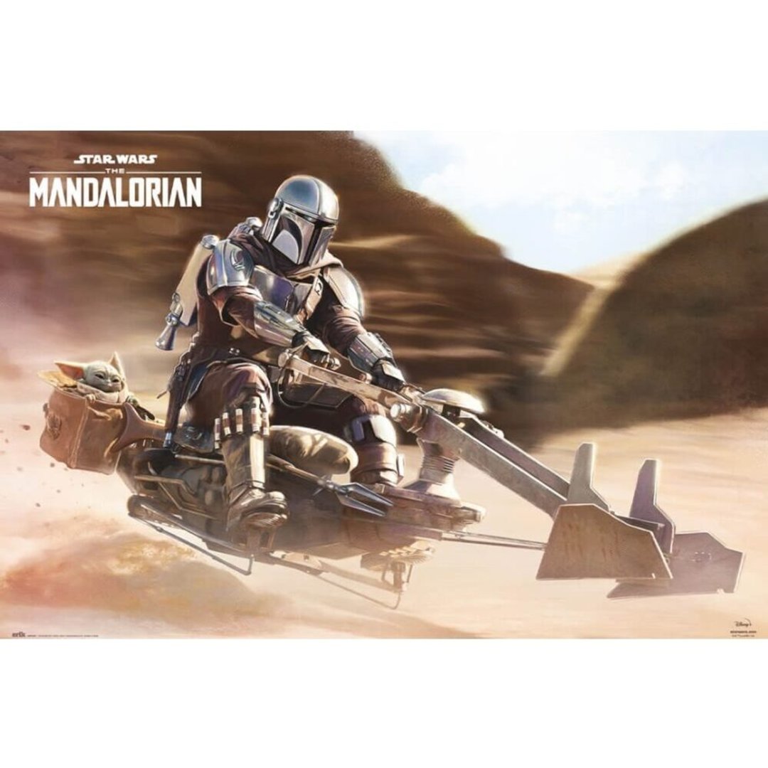【星际大战】曼达洛人 (飞车)STAR WARS THE MANDALORIAN进口海报 - 海报/装饰画/版画 - 纸 卡其色