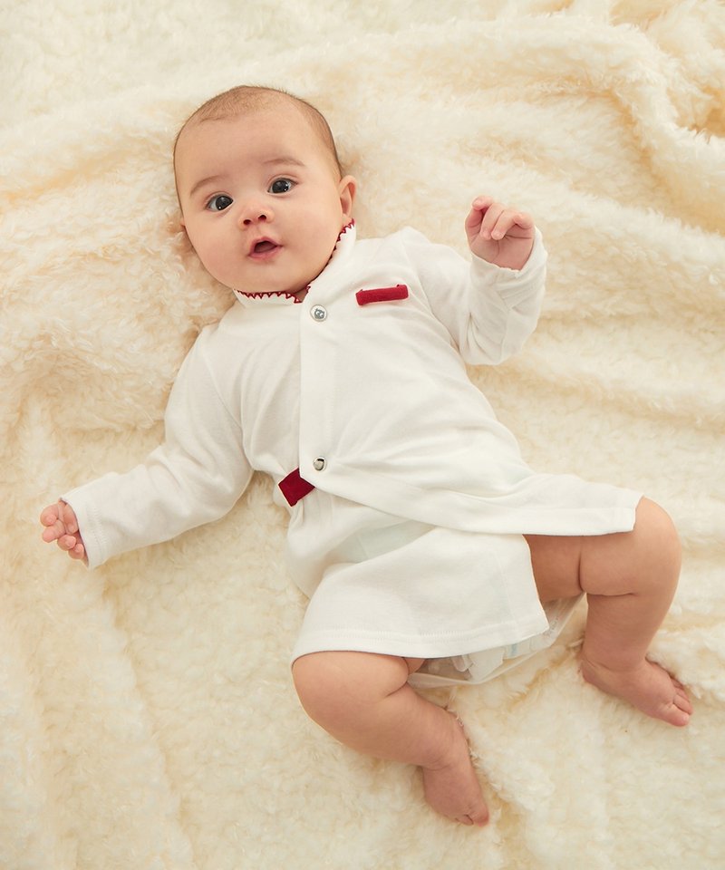 小立领肚衣 - 包屁衣/连体衣 - 棉．麻 