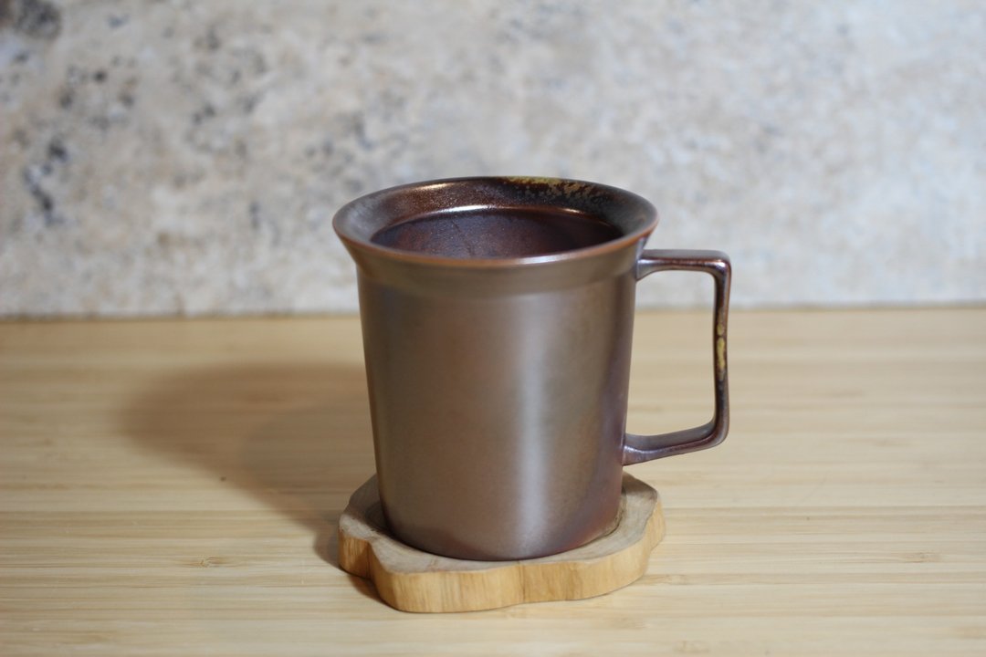 【沐春生活】240ml 柴烧古铜金 方韵杯 咖啡杯 台湾莺歌制 - 咖啡杯/马克杯 - 瓷 