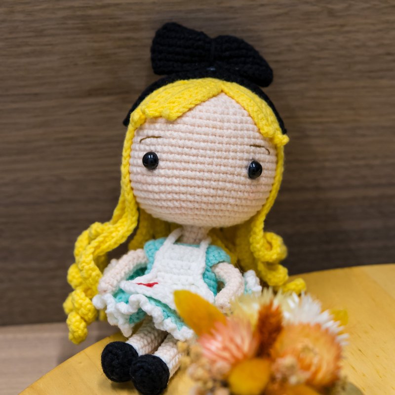 手织娃-爱丽丝大头娃 - 玩偶/公仔 - 羊毛 