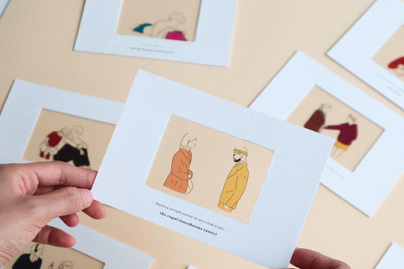 SET Clear Postcard Love Senses (8 pcs.) - 卡片/明信片 - 纸 透明