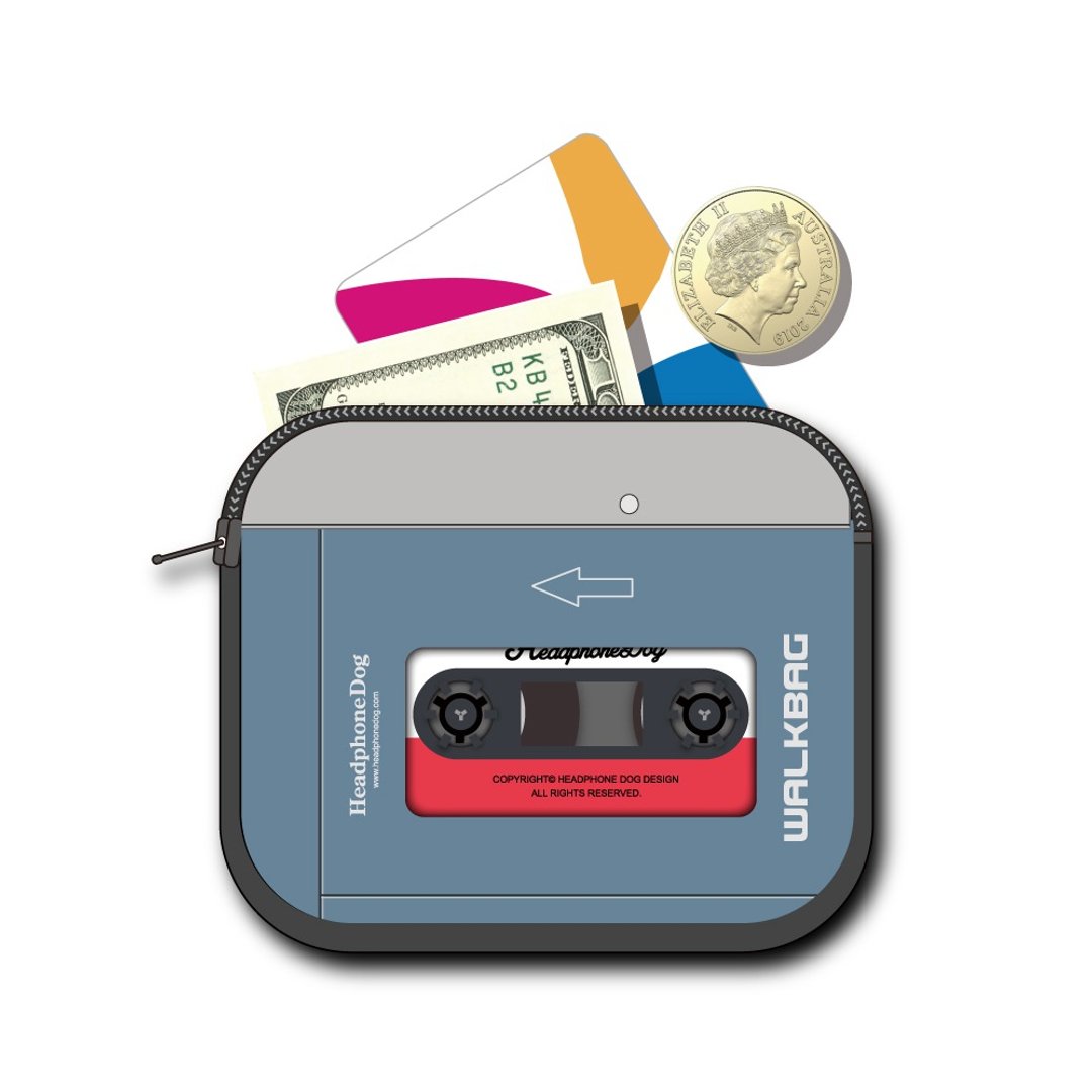 WalkMan 音乐随身听 卡片包/钱包/悠游卡/皮夹 - 零钱包 - 聚酯纤维 灰色
