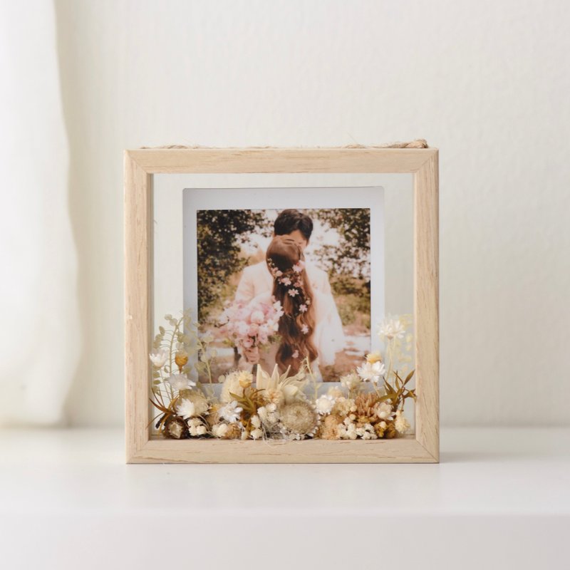 订制 四寸相框 永生花 干燥花 拍立得照片 - 干燥花/捧花 - 植物．花 