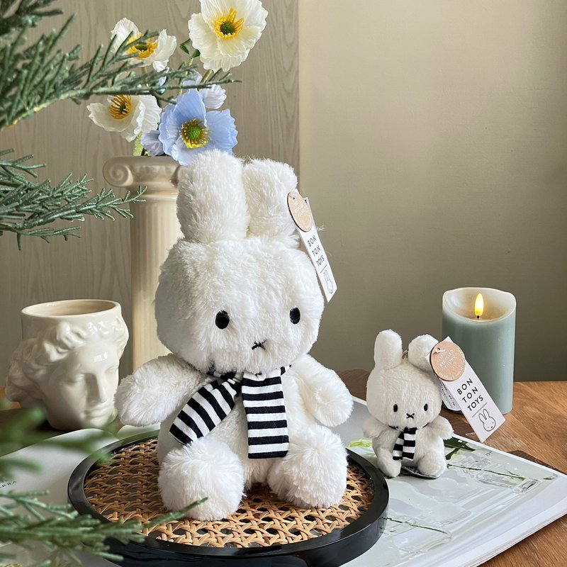 BON TON TOYS Miffy米菲兔填充玩偶-围巾兔23cm/33cm - 玩偶/公仔 - 聚酯纤维 白色