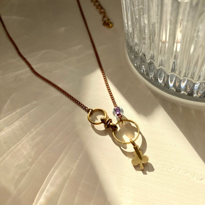 老林杂货 | 梅花项链 - 项链 - 铜/黄铜 金色