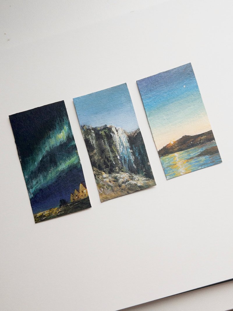 Starry景.物&画 原画/手绘/空间装饰 冰岛的故事 - 画框/相框 - 纸 