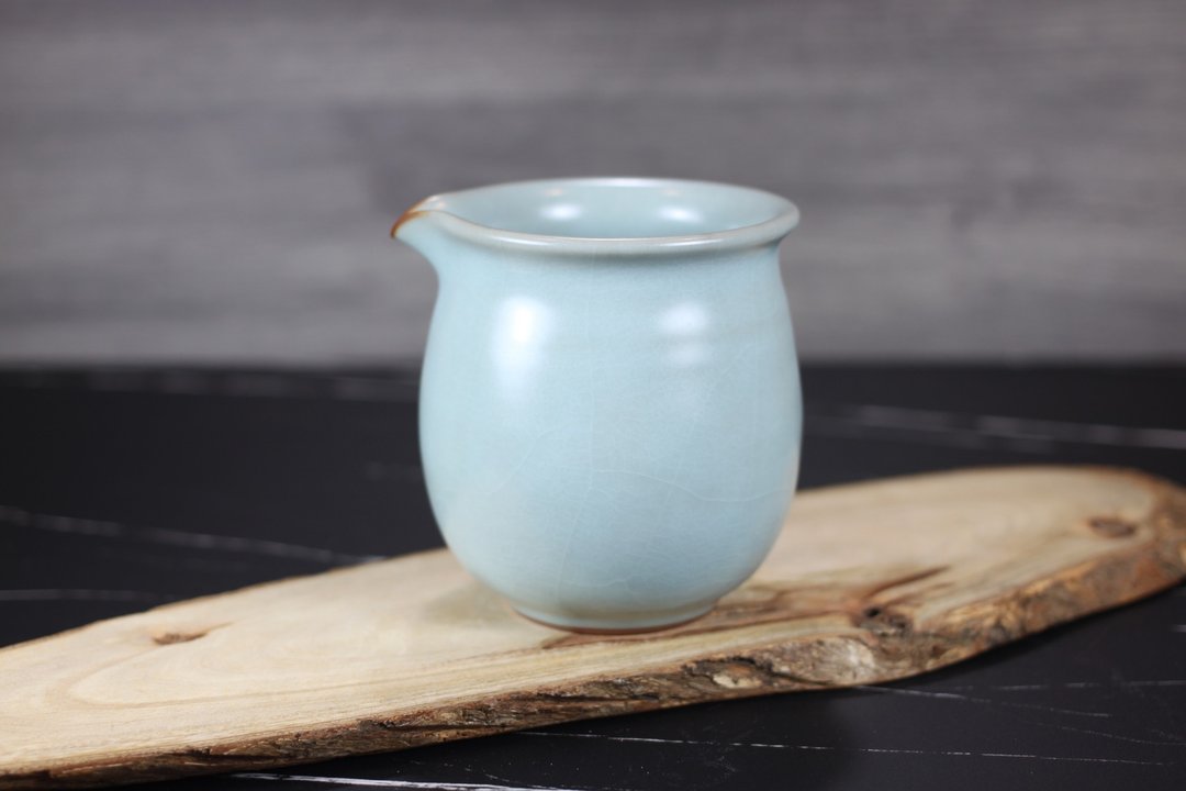 【沐春生活】300~340ml 汝窑 手拉坯 无把茶海 名家叶敏祥手作 - 茶具/茶杯 - 瓷 