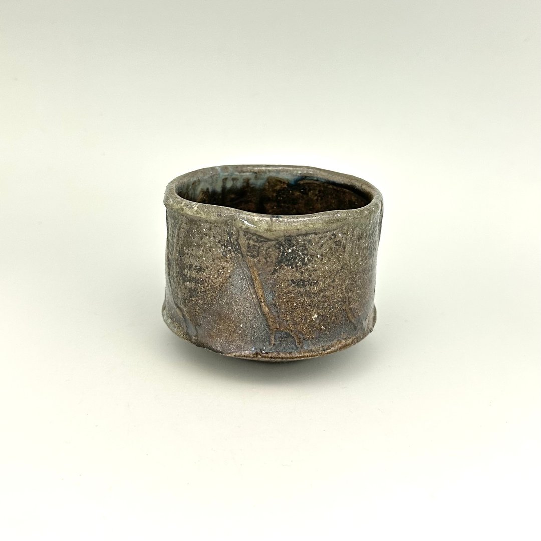 柴烧筒型茶碗 - 茶具/茶杯 - 陶 咖啡色