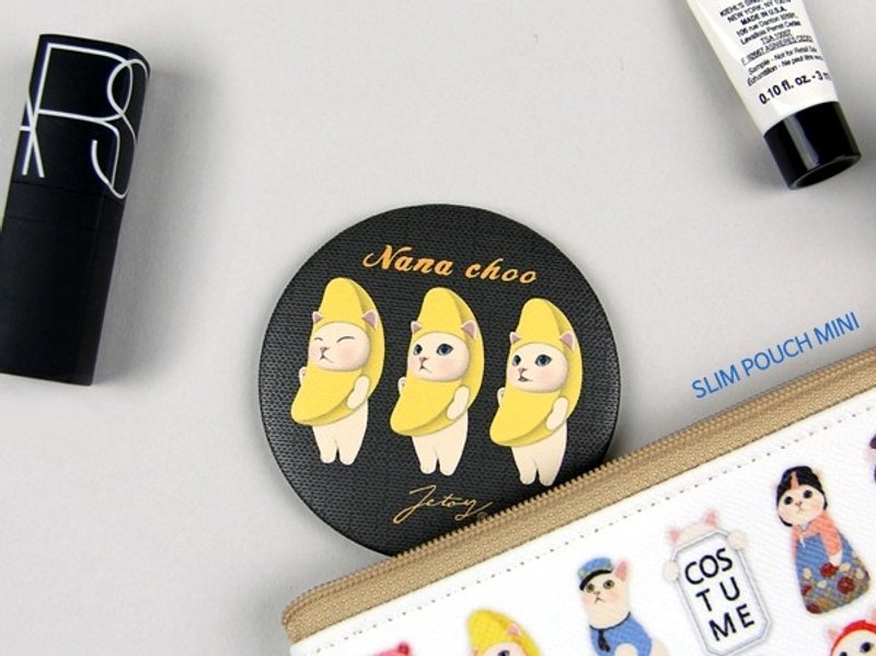 JETOY, 甜蜜猫 圆满 镜子_Nana choo J1701604 - 彩妆刷具/镜子/梳子 - 玻璃 黄色