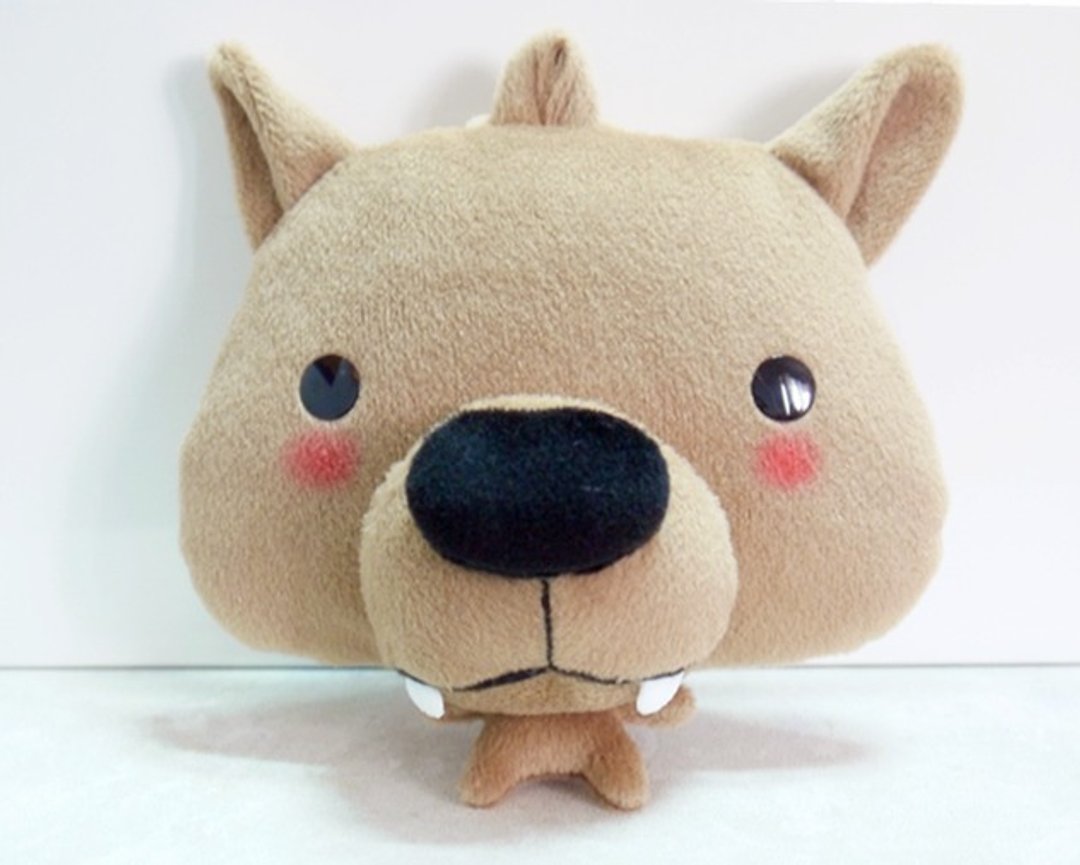 Bucute呆呆郎证件套/悠游卡套/证件夹/独家发售/手工制作/交换礼物/生日礼物/大野狼 - 证件套/卡套 - 棉．麻 橘色