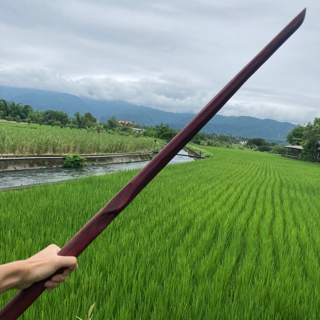 我贩剑　妖刀　紫纤　武士刀日本刀　运动太极剑木刀木剑　魔剑 - 摆饰 - 木头 紫色