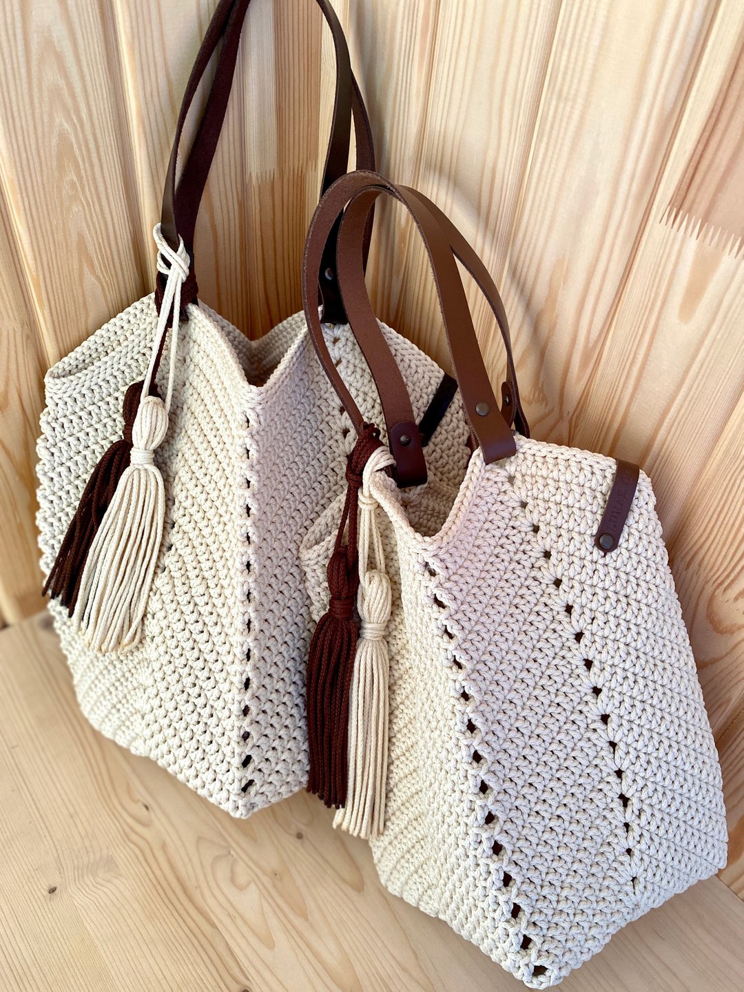 PDF PATTERN Crochet Jute Bag, California Jute Bag Pattern - 手工艺教程/工具书 - 其他材质 