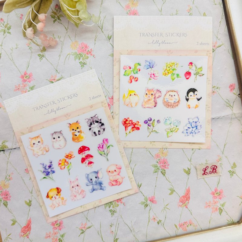 转印贴纸【Hello Forest Friends】 - 贴纸 - 塑料 多色