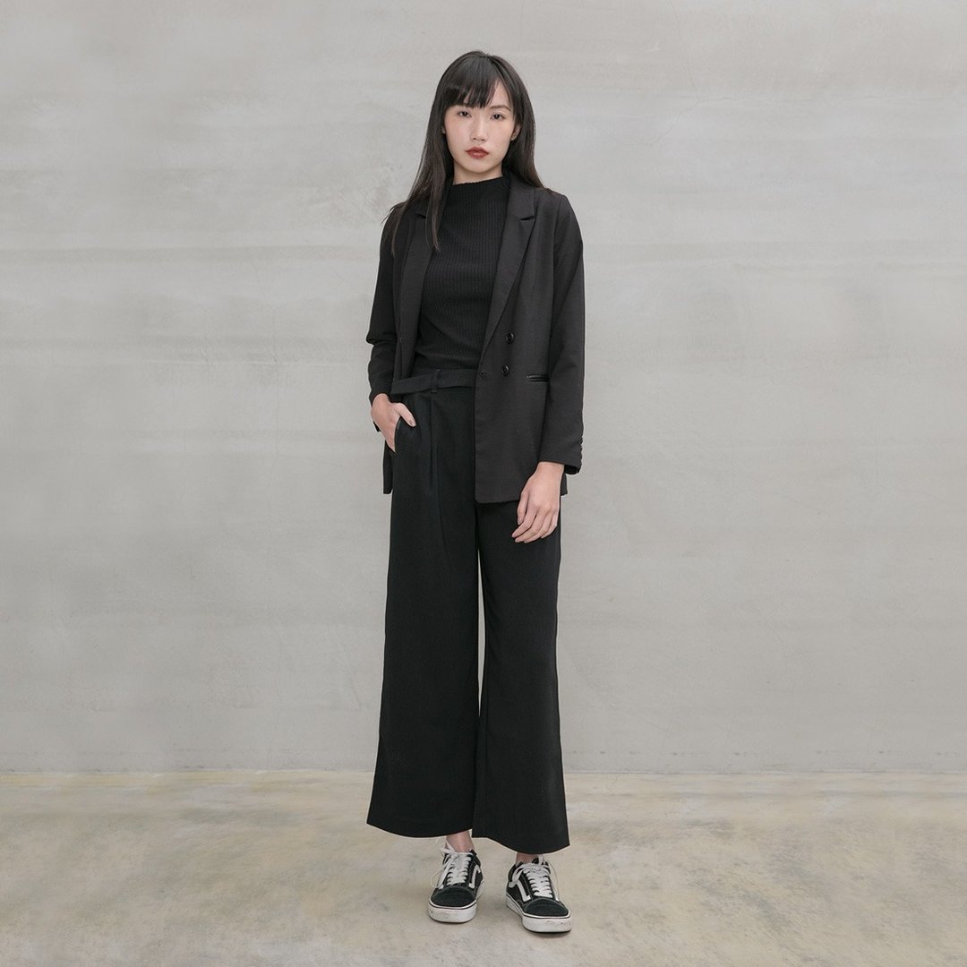 自由主张腰带长裤 Liberated Belted Trousers - 女装长裤 - 其他人造纤维 多色
